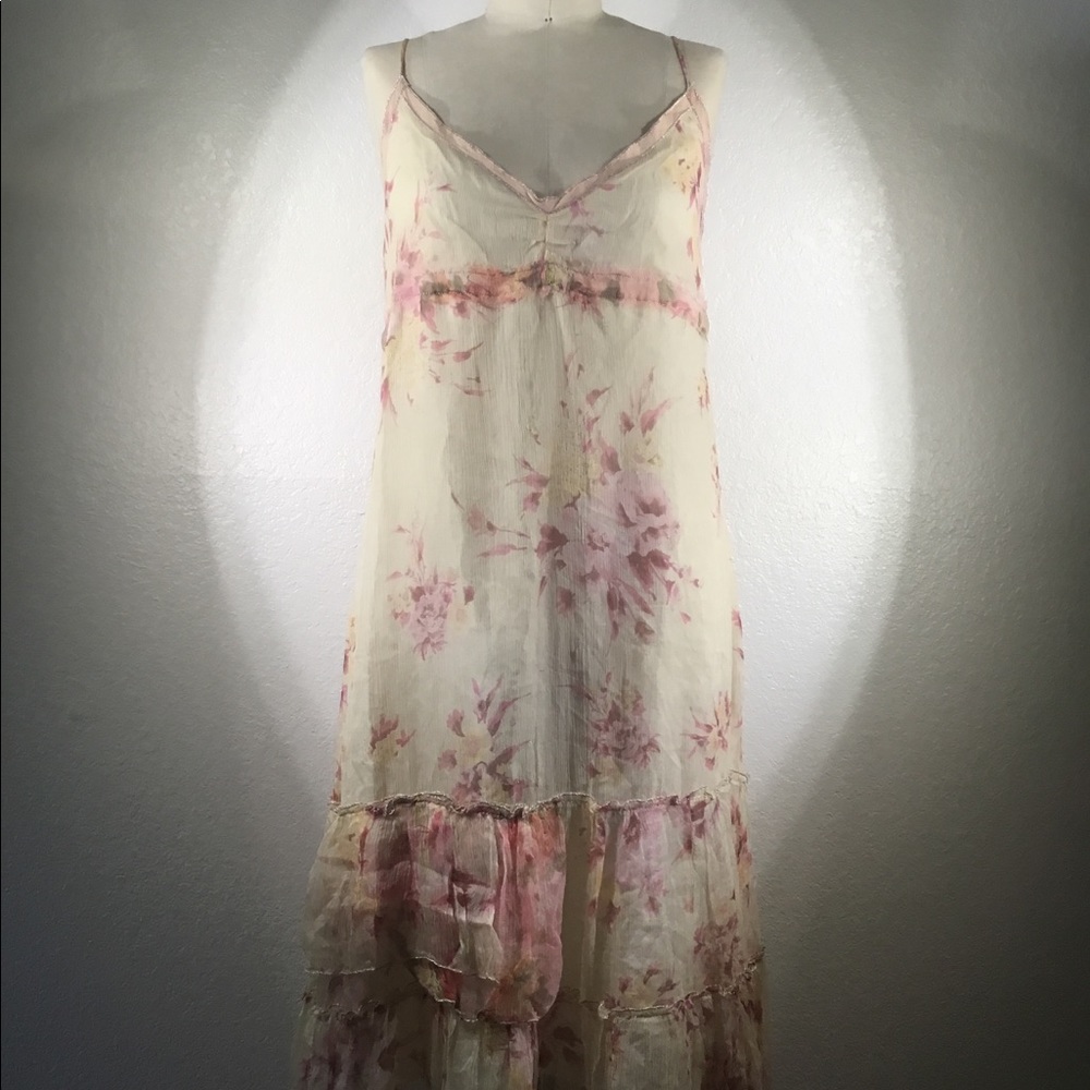 4 Love and Liberty by Johnny Was Wheel Of Time Tiered Dress S NWOT